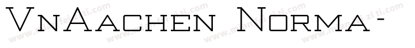 VnAachen Norma字体转换